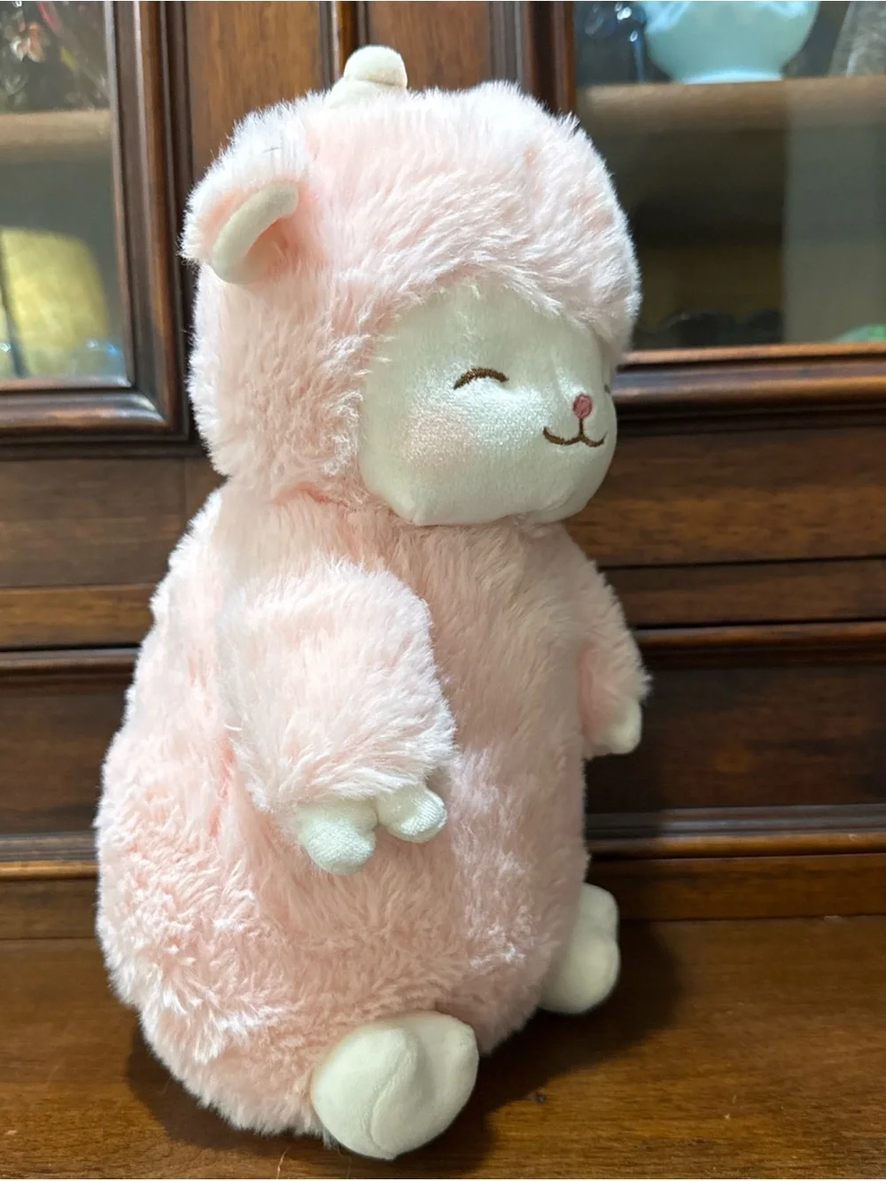 Miniso Lamb Baa Series Sakura Lamb Pink W/Flowers Plush Stuffed Animal Toy